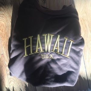 coco brown Hawaii oversized crew neck